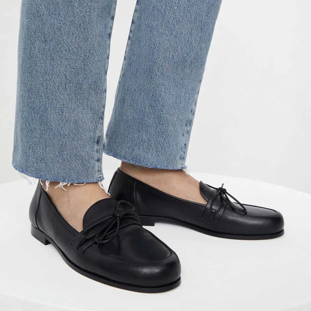 Toteme Black leather Loafers 37